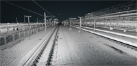 Oblak tačaka železničke stanice kreiran iz mobilnog laserskog skeniranja (MLS)
